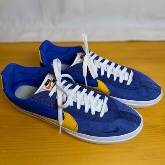 Nike SB BRSB sneakers in the Game Royal/University Gold colorway Men's size 10.5 - Picture 3 of 6